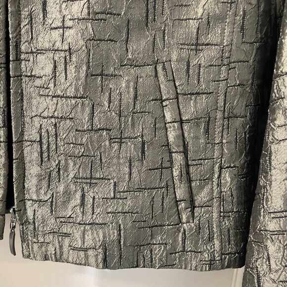 Conrad C Collection Jacket Size 12P Metallic Olive Green - Picture 6 of 8